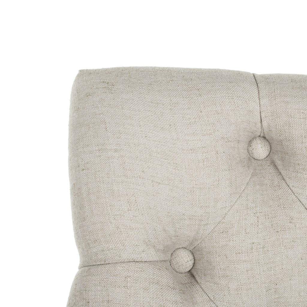 Light Grey Tufted Wing Back Counter Stool H21246