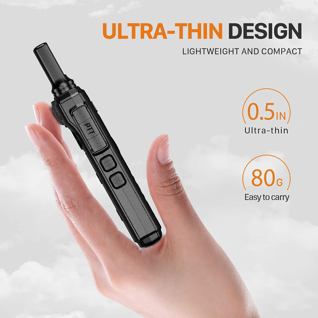 4 Pack Rechargeable Two Way Radio with Earpiece L9382