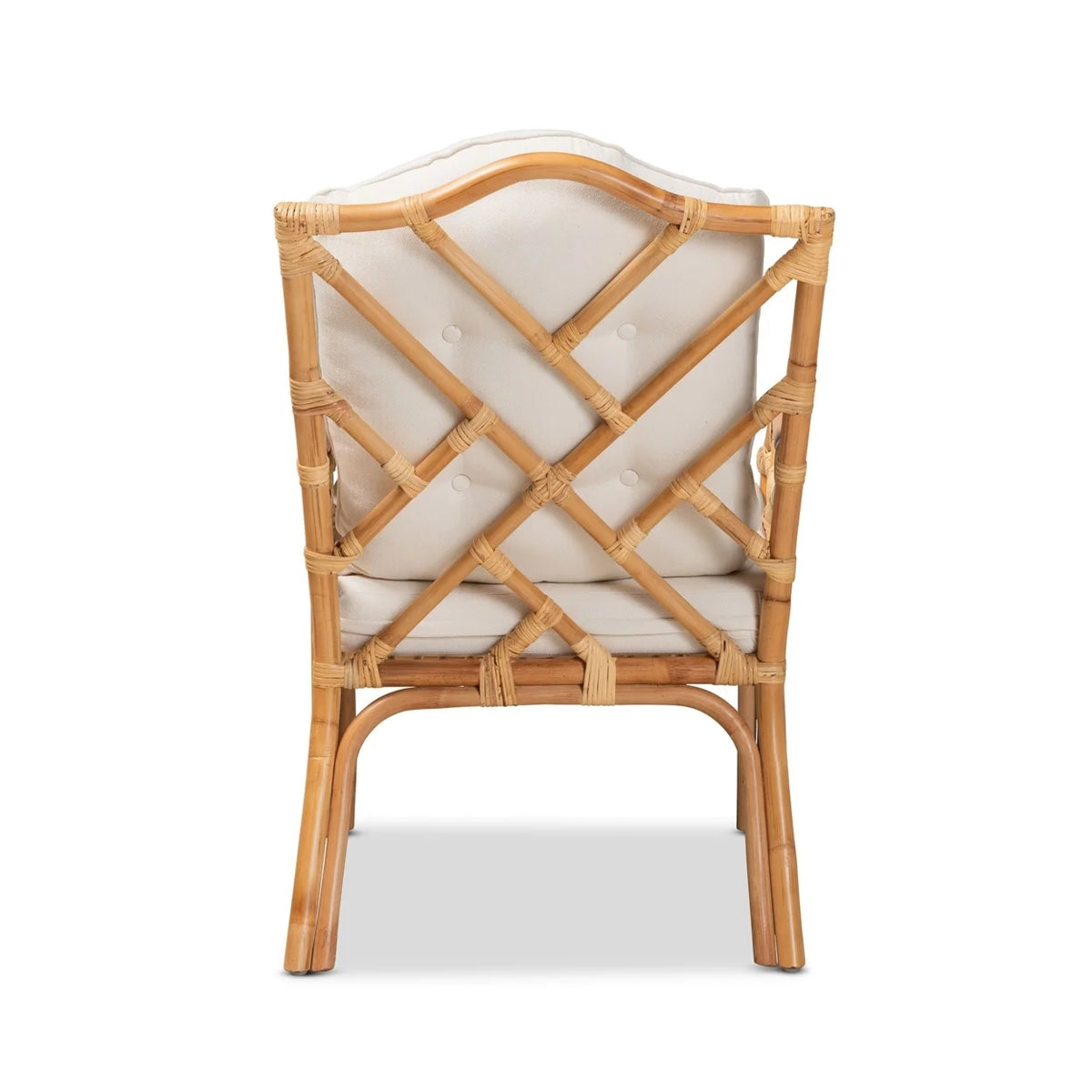 Natural Finished Rattan Armchair Y9942