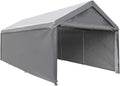 10 x 20 ft Heavy Duty Carport with Removable Sidewalls & Doors M962