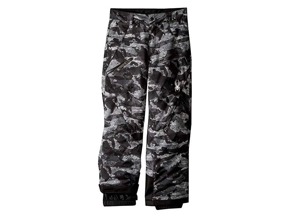 Camo Distress Print/Black Boys Pant X595