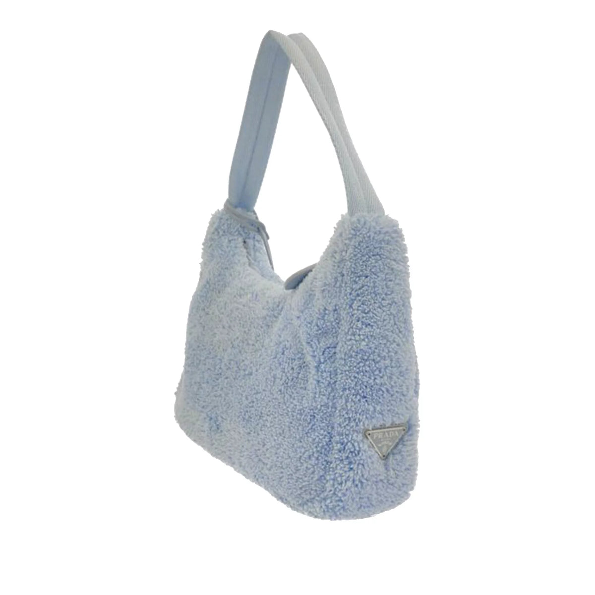 Pre-Owned Blue Cotton Baguette Z344763