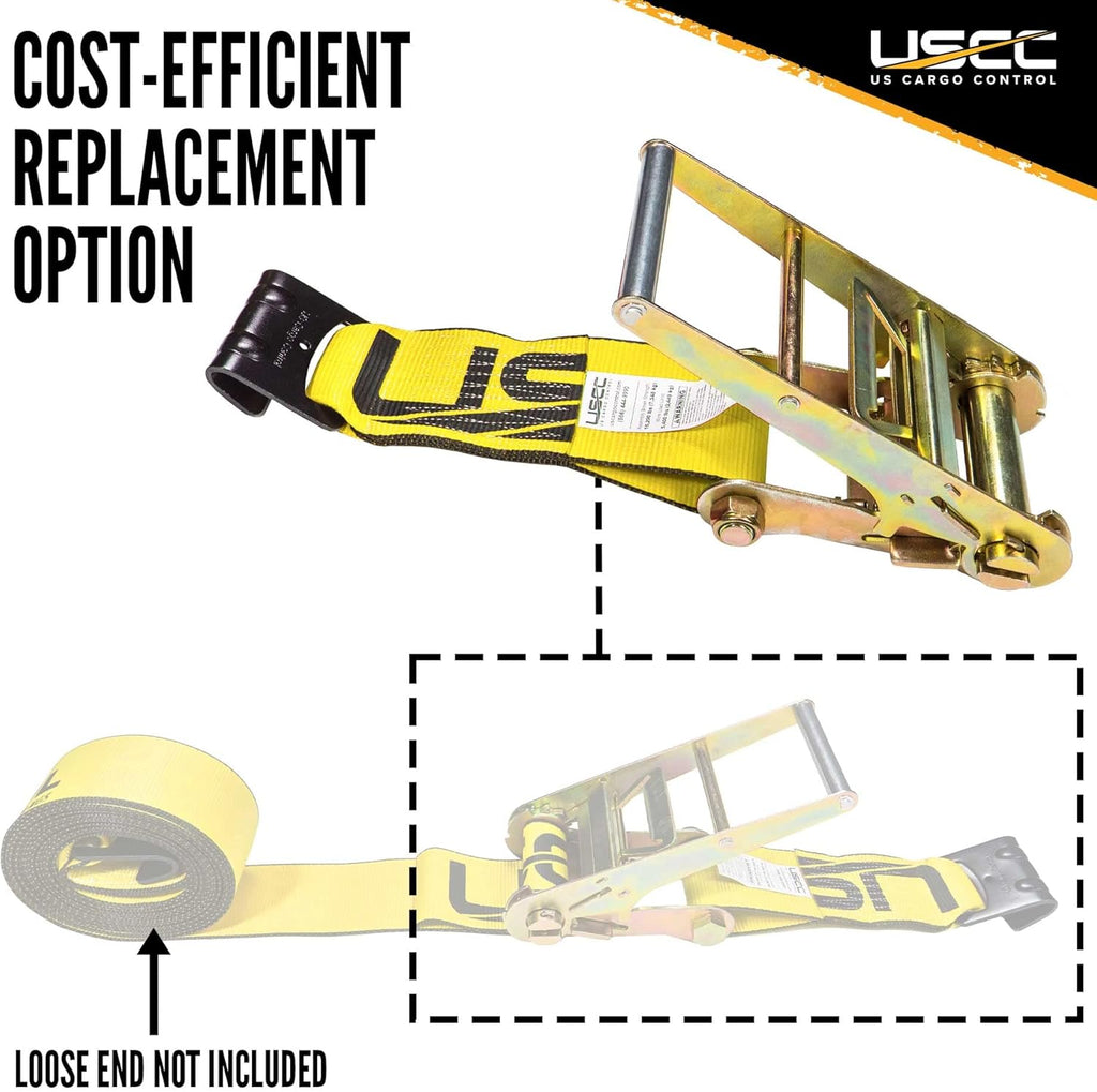 Yellow Fixed End Ratchet Straps H8441