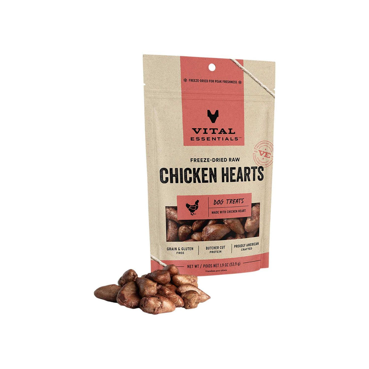 Freeze Dried Chicken Hearts Dog Treats Y588