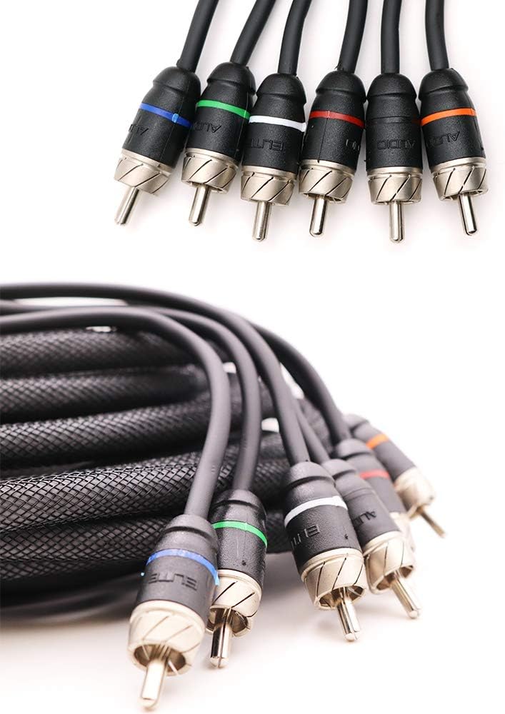 6 Channel 15' RCA Male to RCA Male Stereo Cable Q9149