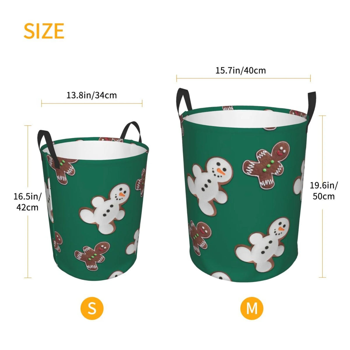 Laundry Hamper With Leather Laundry Basket Waterproof Round Collapsible E965