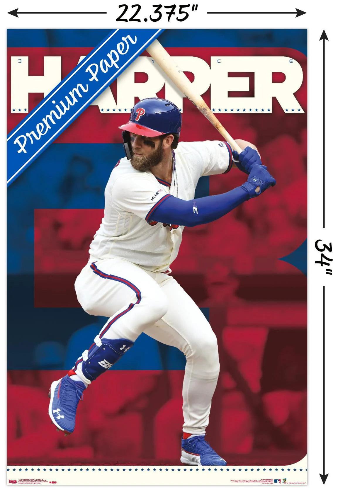 Philadelphia Phillies Wall Poster 22.375 x 34 Z31923