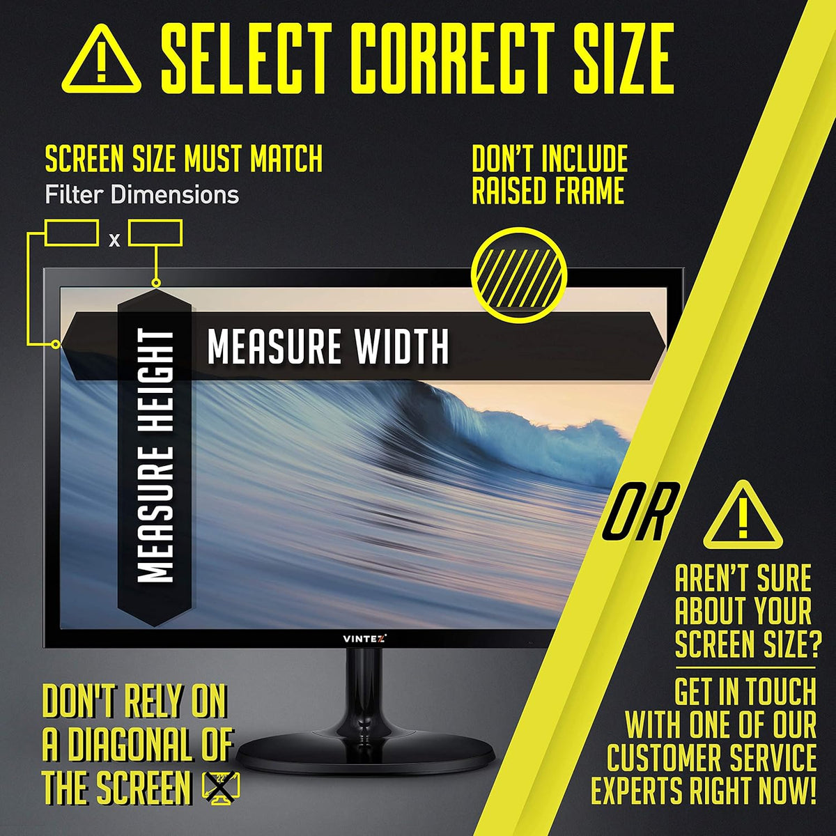 21.5 Inch Computer Privacy Screen Filter for 16:9 Widescreen Monitor, Anti-Glare, Anti-Scratch, Pack of 2 H18293