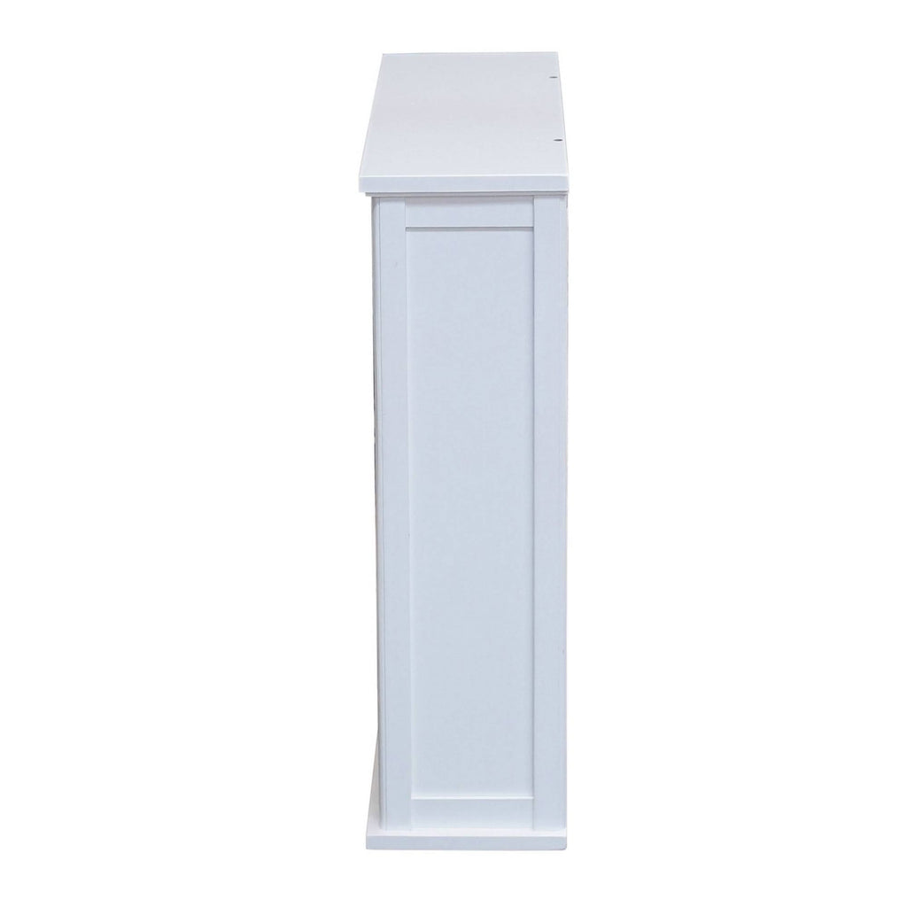 Wall Mounted Bath Storage Cabinet with Glass Cabinet Doors Z443085