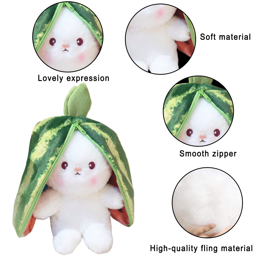 Reversible Watermelon Bunny Plush Stuffed Animal U88116