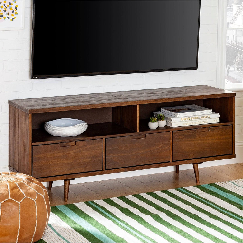 Walnut 3-Drawer TV Console E97679