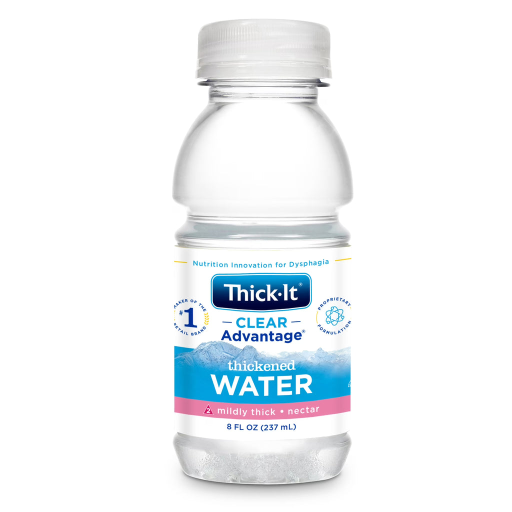 Unflavored Thickened Water 8 oz Bottle 24 Ct E907352