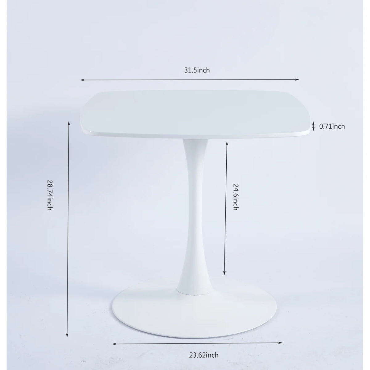 Square 5-Piece Dining Table Set with 4 Chairs E963651
