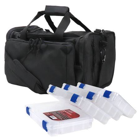 Deluxe Tackle Bag with 4 Tackle Box Organizers, Heavy Duty Fishing Tackle Storage U662