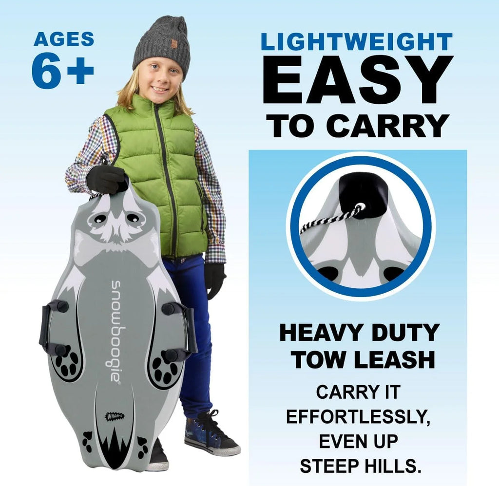 Animal Sled 36" Single Rider Snow Foam Sled with Soft Handles U12547