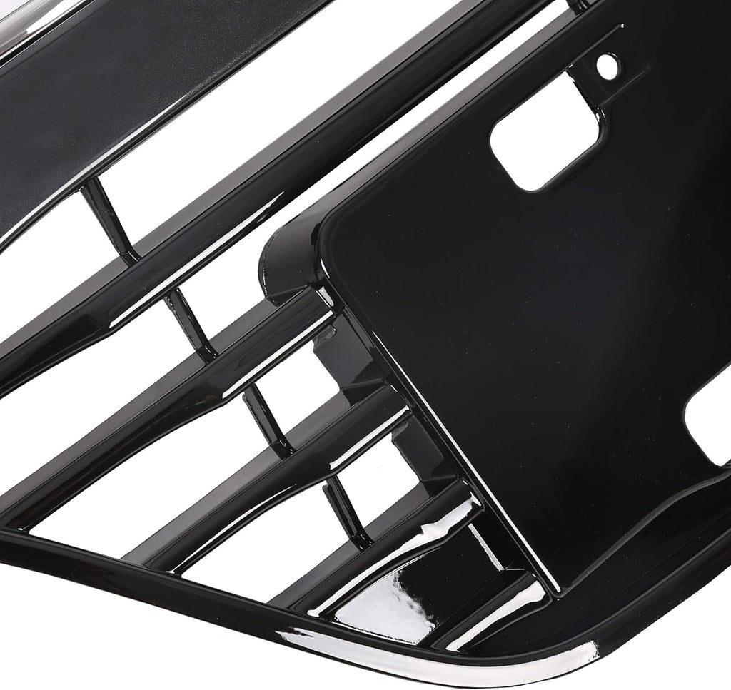 Chrome Glossy Black Front Upper Bumper Grille Assembly R1957