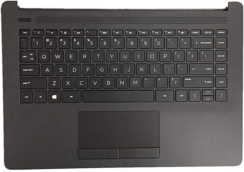Black Laptop Upper Case Palmrest Keyboard Assembly T821