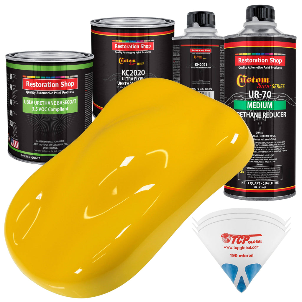Viper Yellow Urethane Basecoat Car Paint Kit W4225