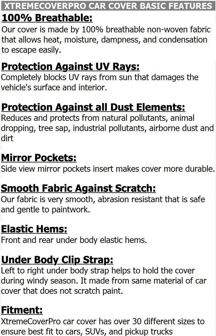 Gray Car Cover K7418