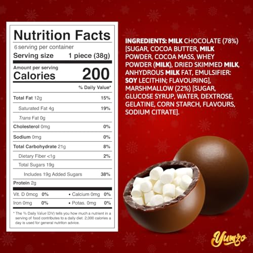 3 Pack Chocolate Bombs with Mini Marshmallows and Cocoa Powder Z858228