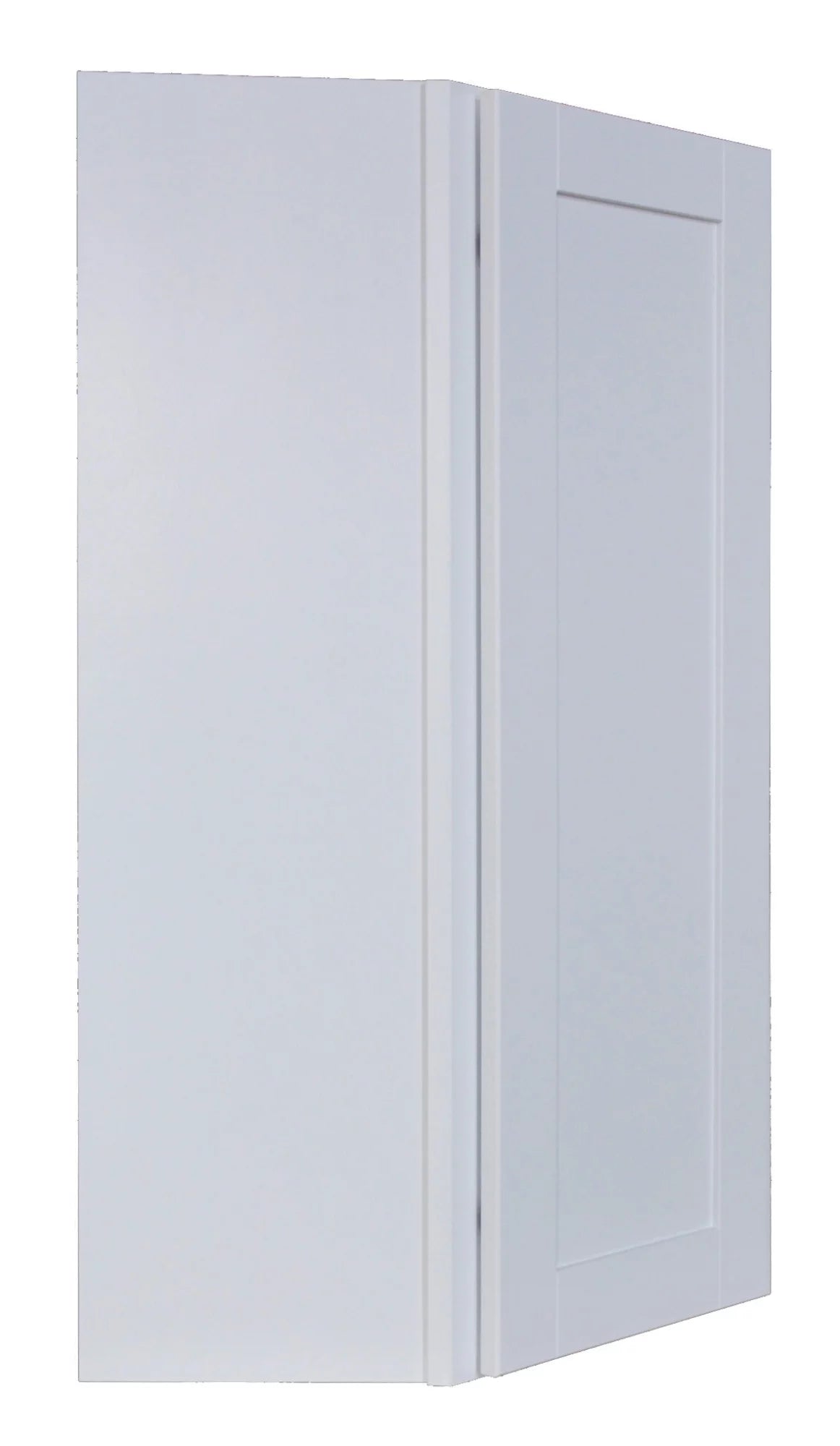 White 24" x 42" Diagonal Corner Wall Cabinet L84928