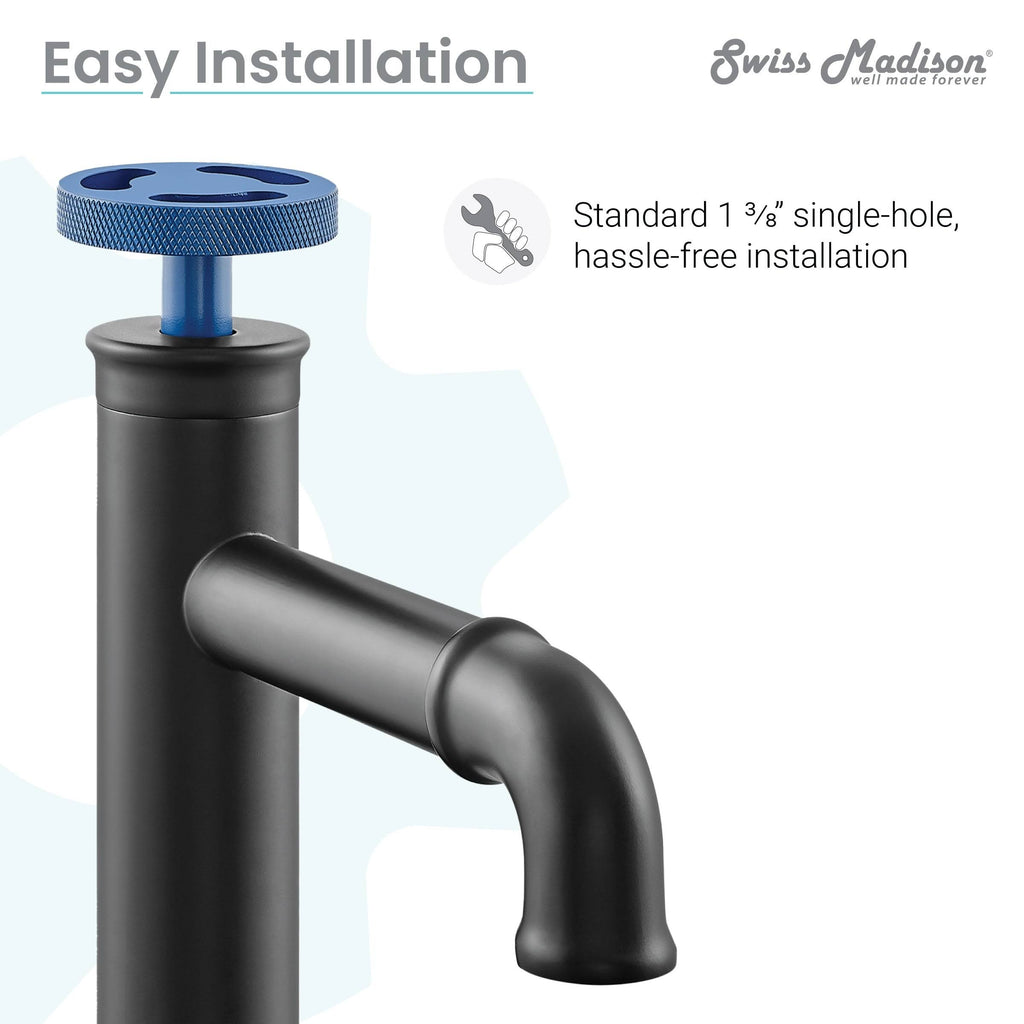 Red Single Hole Bathroom Faucet X7657
