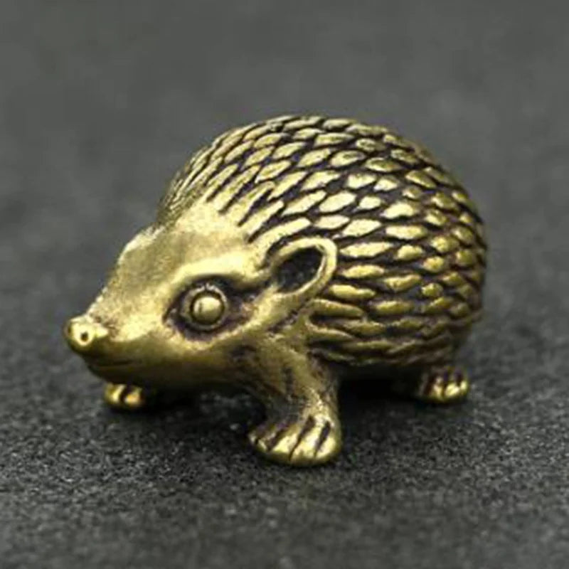 Brass Hedgehog Statue Home Decor Ornaments V21335