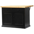 Kitchen Island with Flip-Up Pine Top T28748