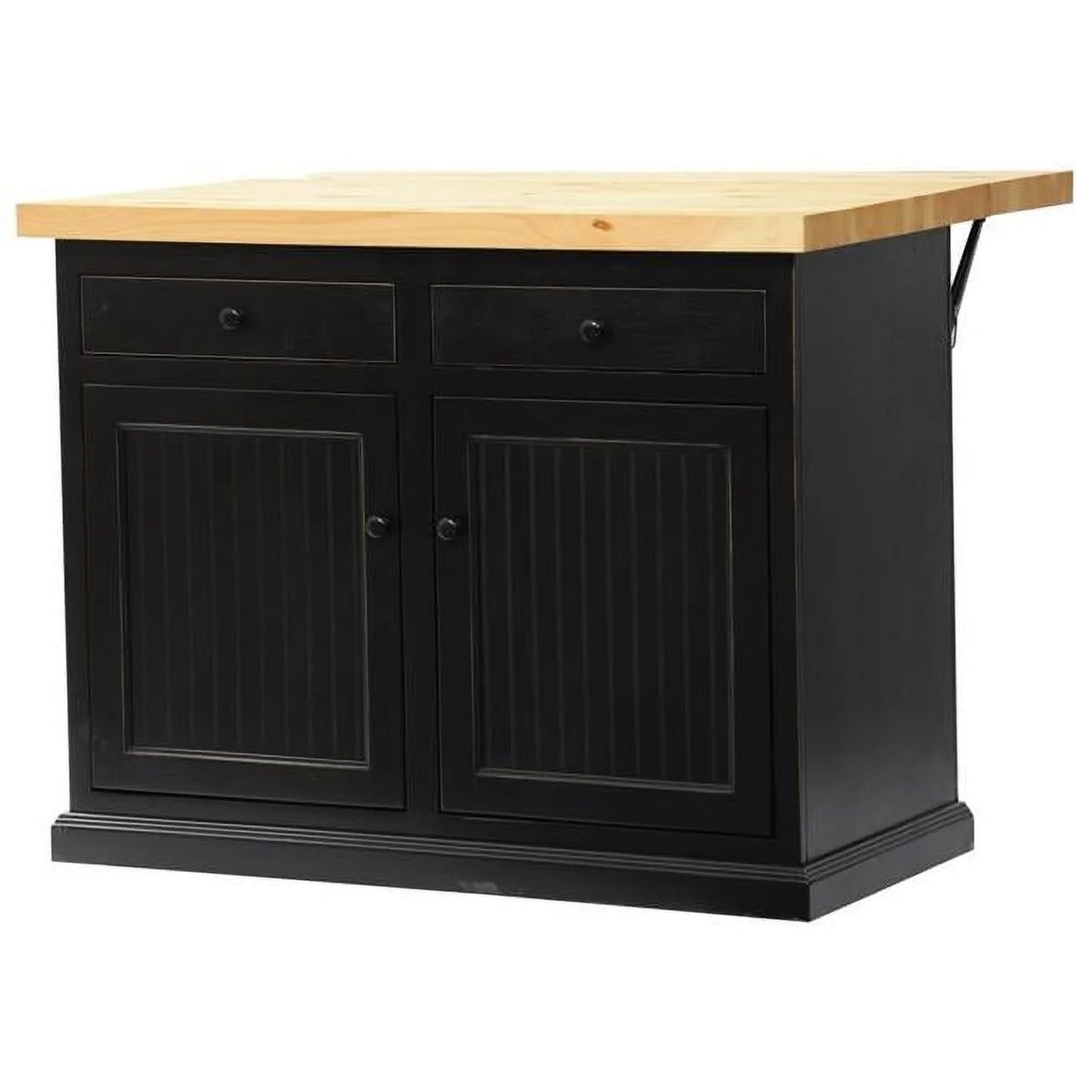 Kitchen Island with Flip-Up Pine Top T28748