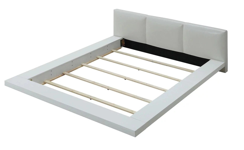 White Solid Wood King Bedroom Set 5pcs F53891