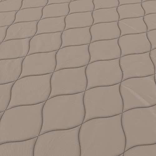 Quilted Twin Mattress with Removable Cover in Gray Y342770