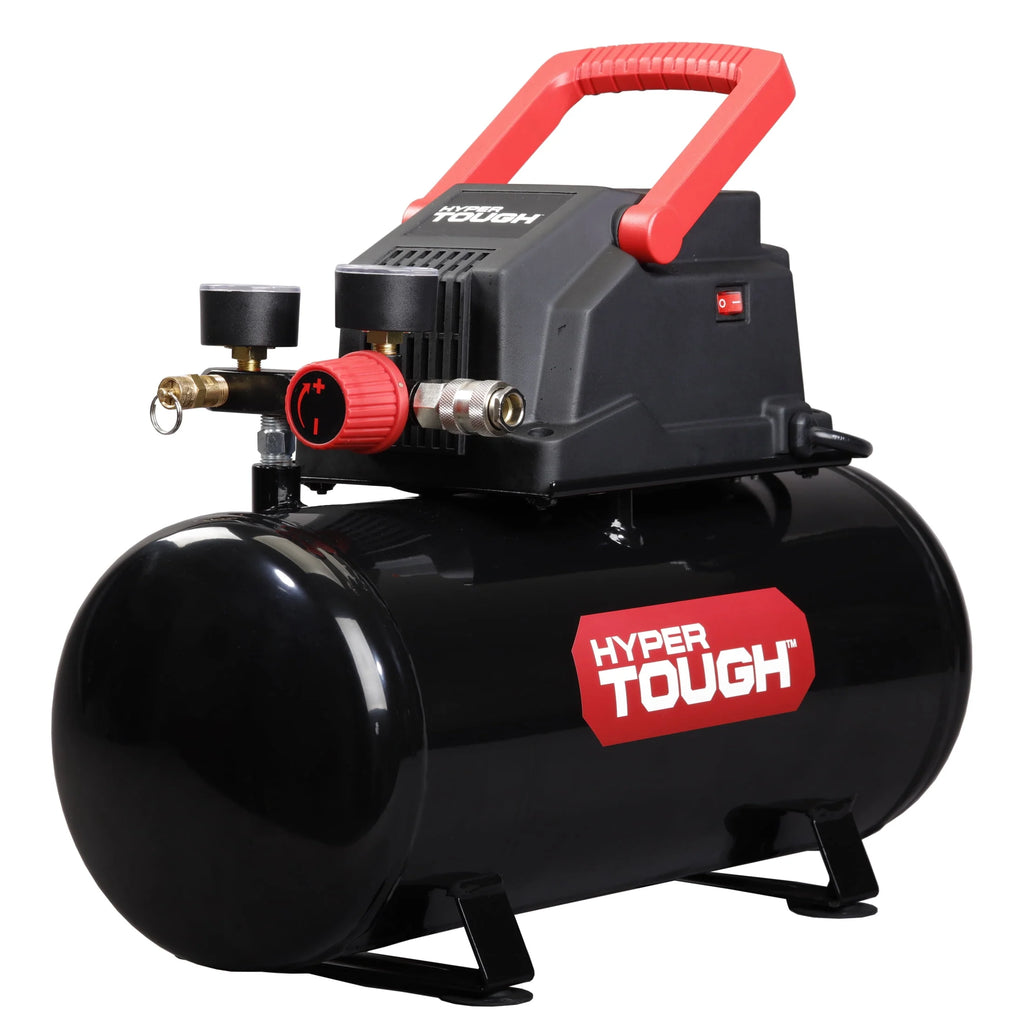 3 Gallon Oil-free Portable Air Compressor with Hose & Inflation Accessory Kit, 100 PSI P8167