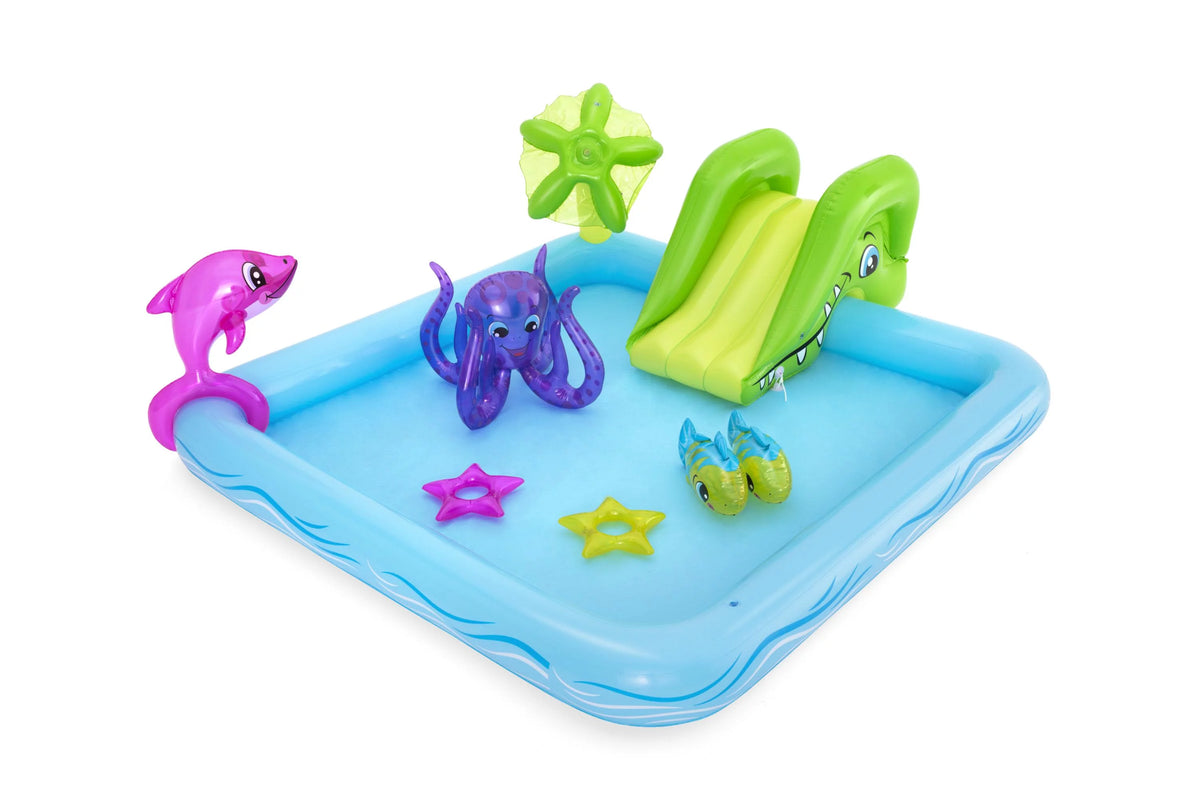 Multicolor Inflatable Kids Water Play Center with Slide J512