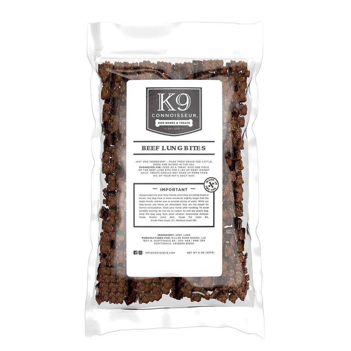 Slow Roasted Beef Lung Dog Treats S47813