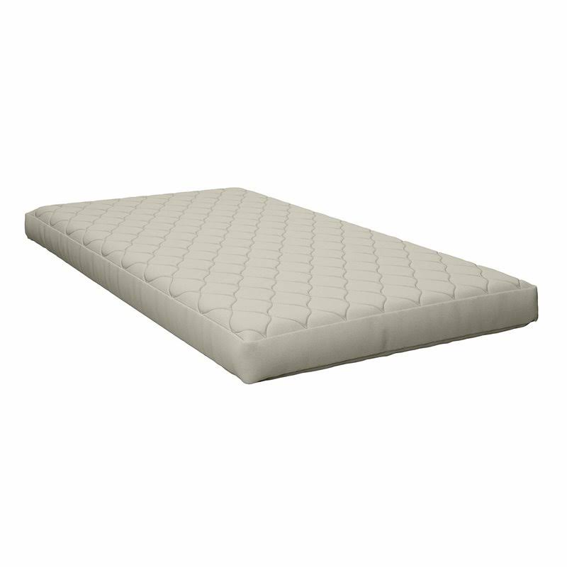 Quilted Twin Mattress with Removable Cover in Gray Y342770