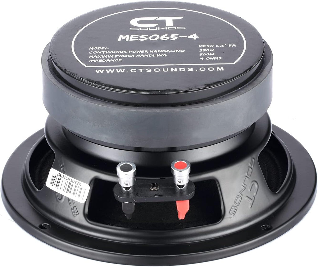 6.5” Pro Audio Midrange Loudspeaker, 250 Watts RMS, Pack of 2 F40675