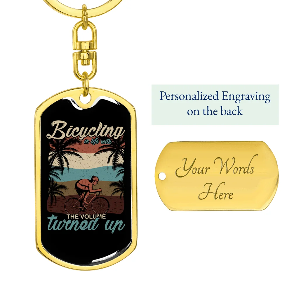 Swivel Dog Tag Keychain F71196