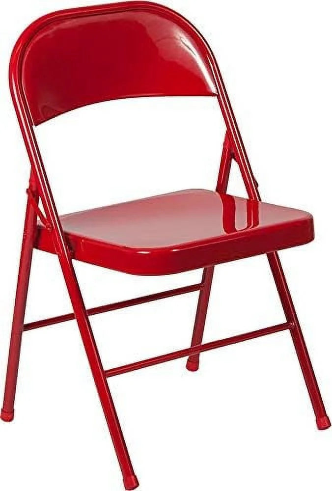 Red Metal Folding Chair L17555