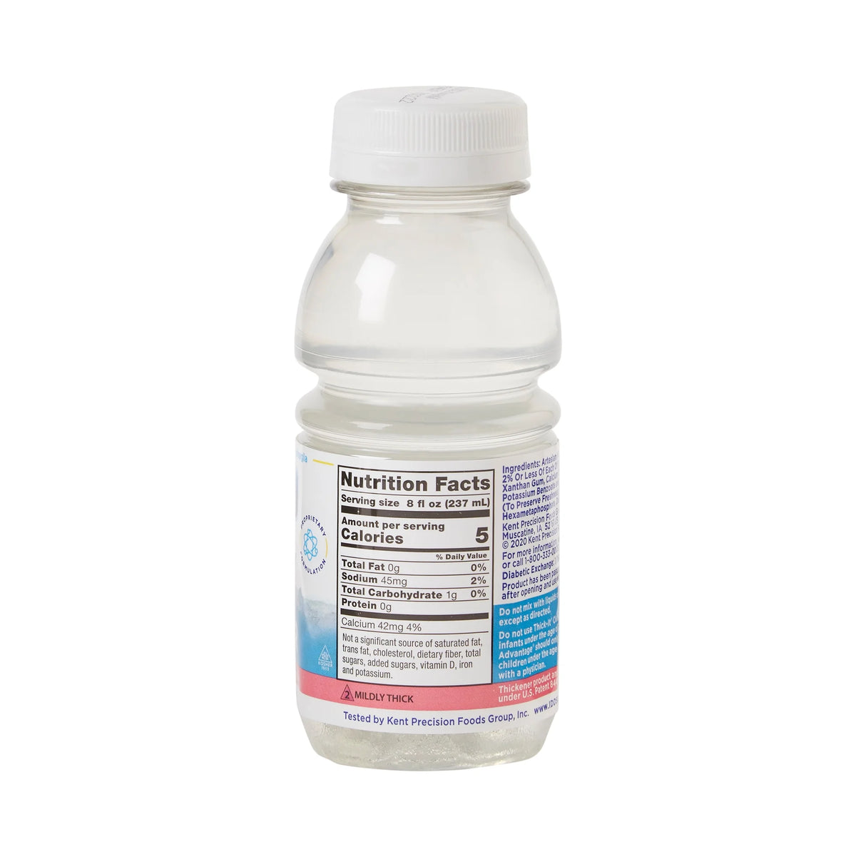 Unflavored Thickened Water 8 oz Bottle 24 Ct E907352