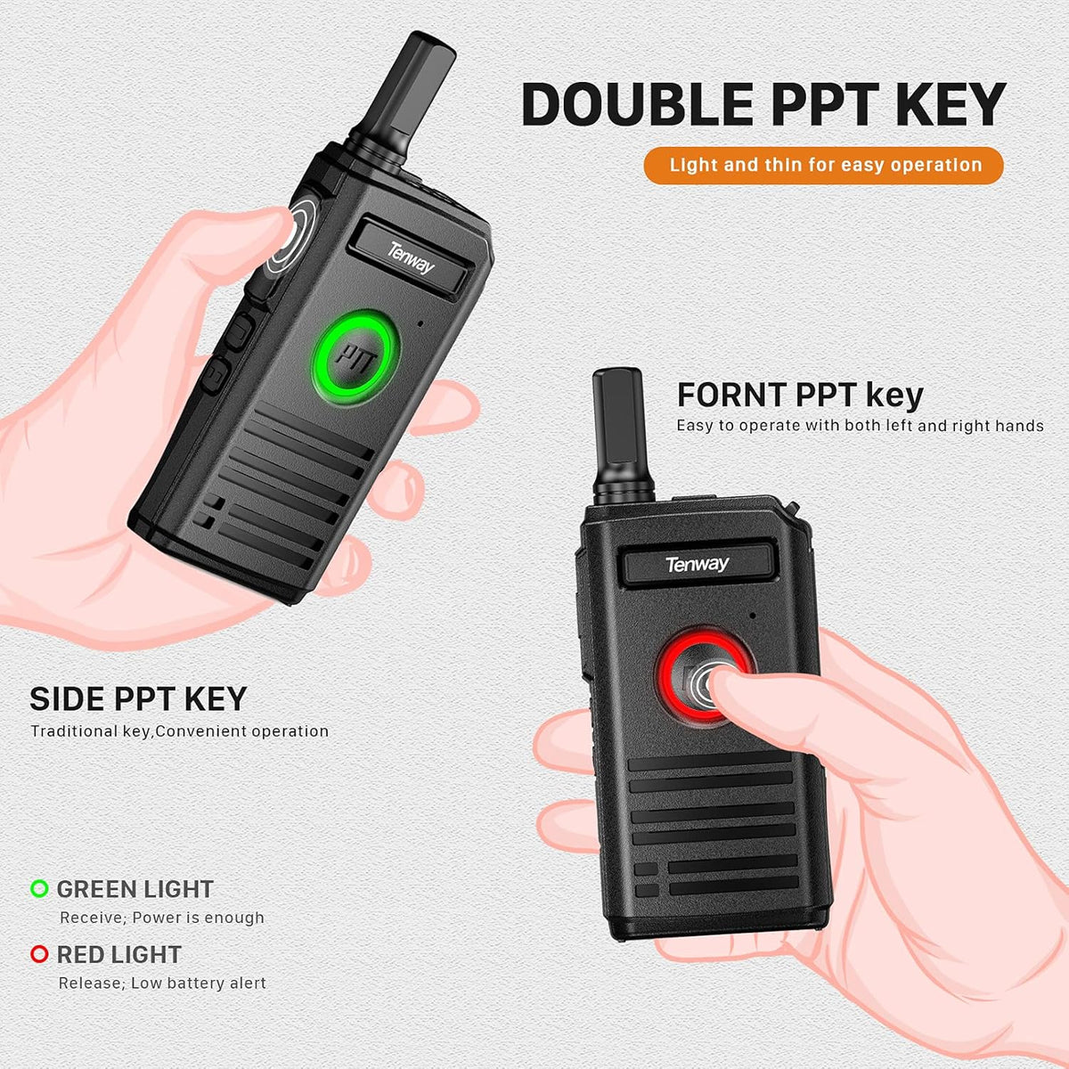 4 Pack Rechargeable Two Way Radio with Earpiece L9382