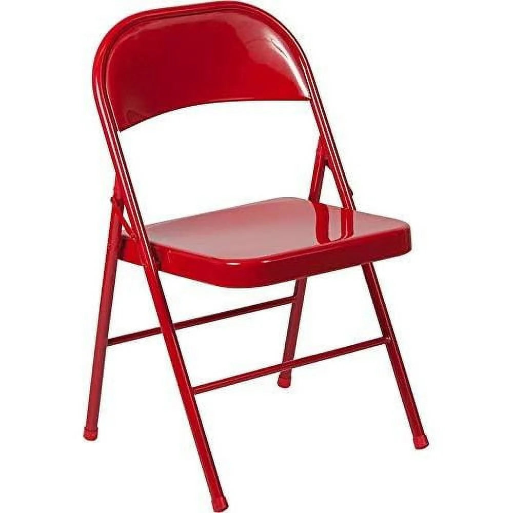 Red Metal Folding Chair L17555