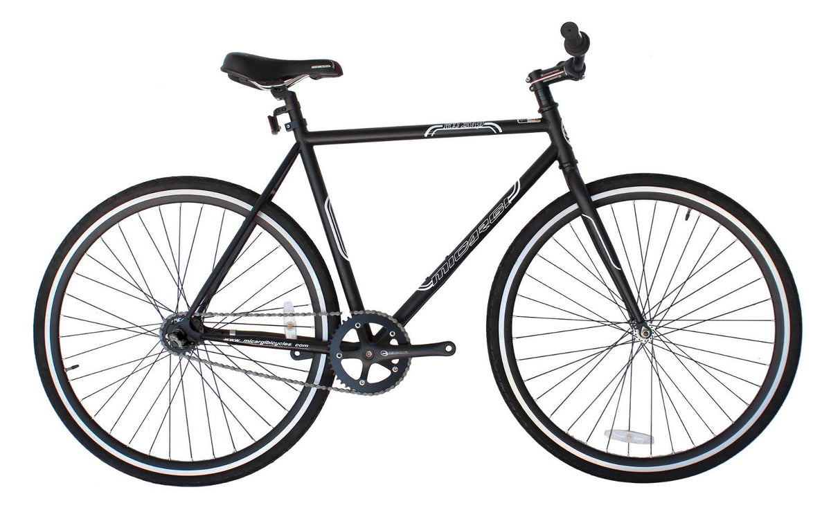 Black 700c 53cm Steel Frame Fixed Bike D460