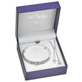Cubic Bangle and Matching Necklace Set A5155
