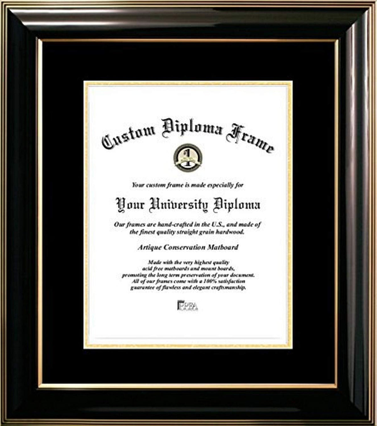 Black Certificate Frame 8.5 x 11 Inches B931
