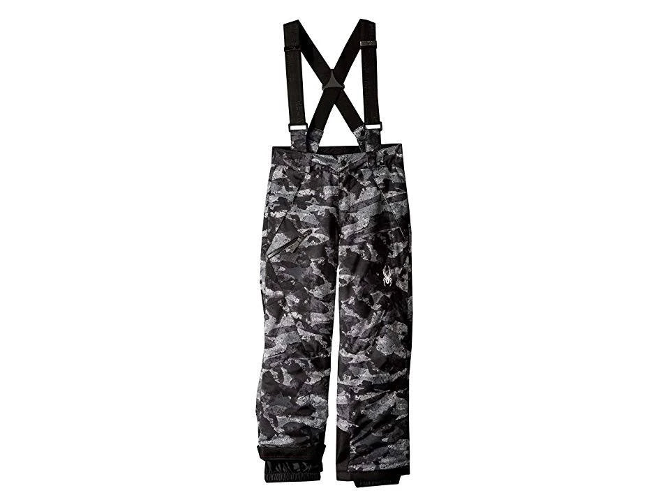 Camo Distress Print/Black Boys Pant X595