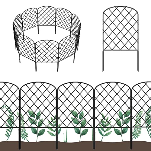 10 Pack Rustproof Metal Wire Decorative Garden Fence Y6346
