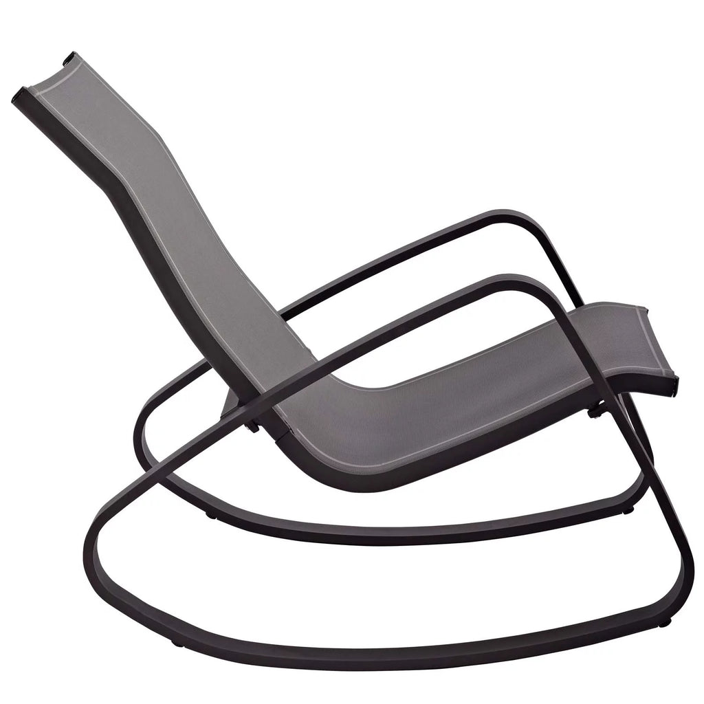 Black Aluminum Lounge Chair Set of Two I642