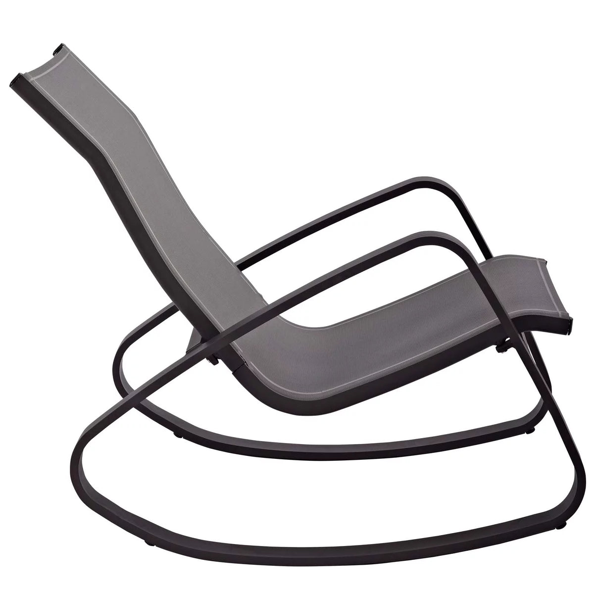 Black Aluminum Lounge Chair Set of Two I642