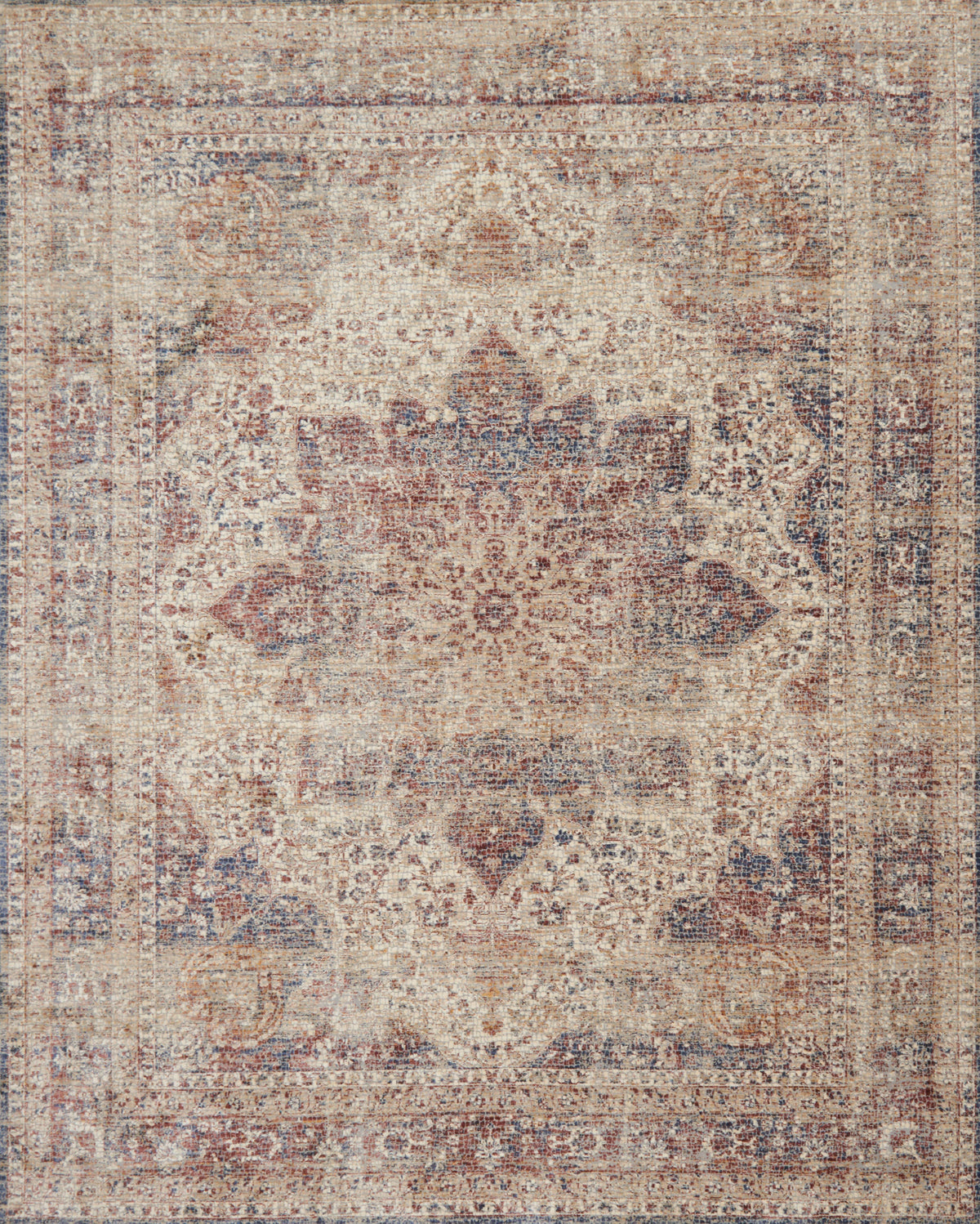 Ivory Red Rug P125520