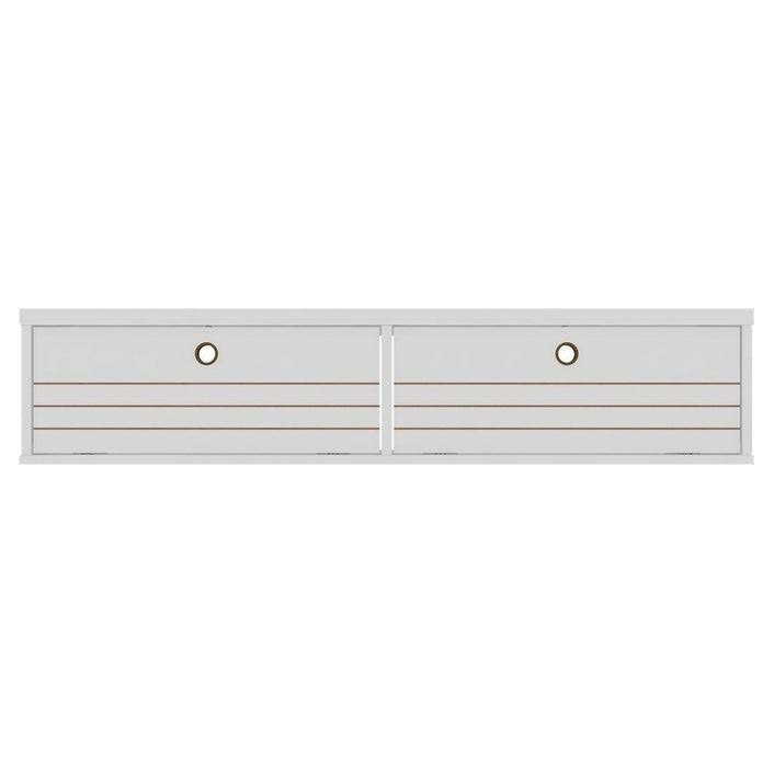 White Floating Entertainment Center R720719